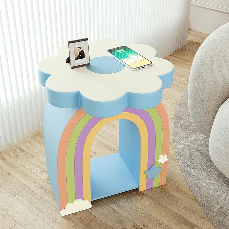 Rainbow Flower Side Table