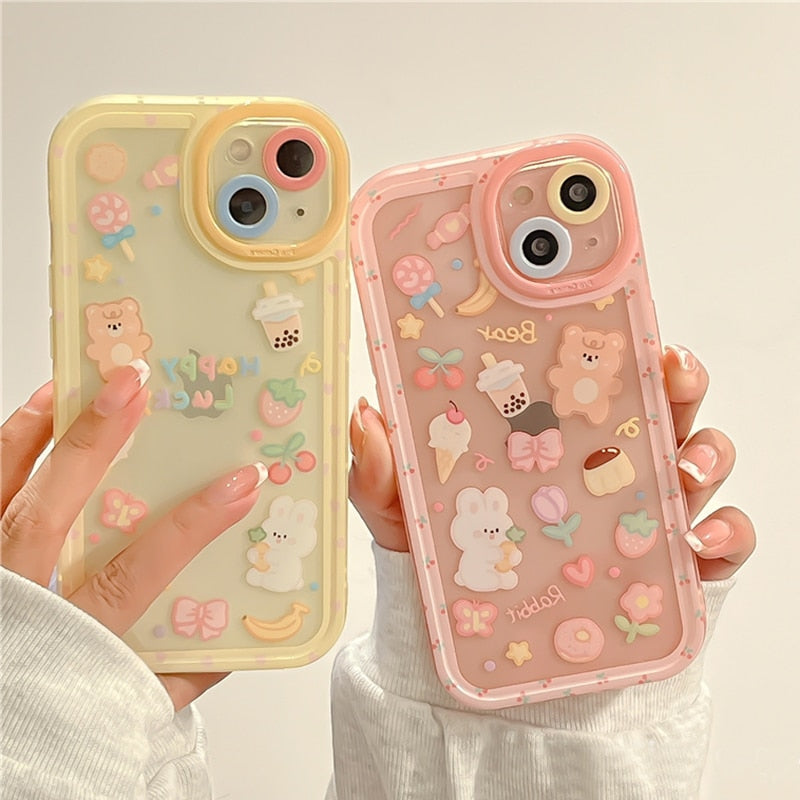 Bunny, Bear, & Sweets iPhone Cases