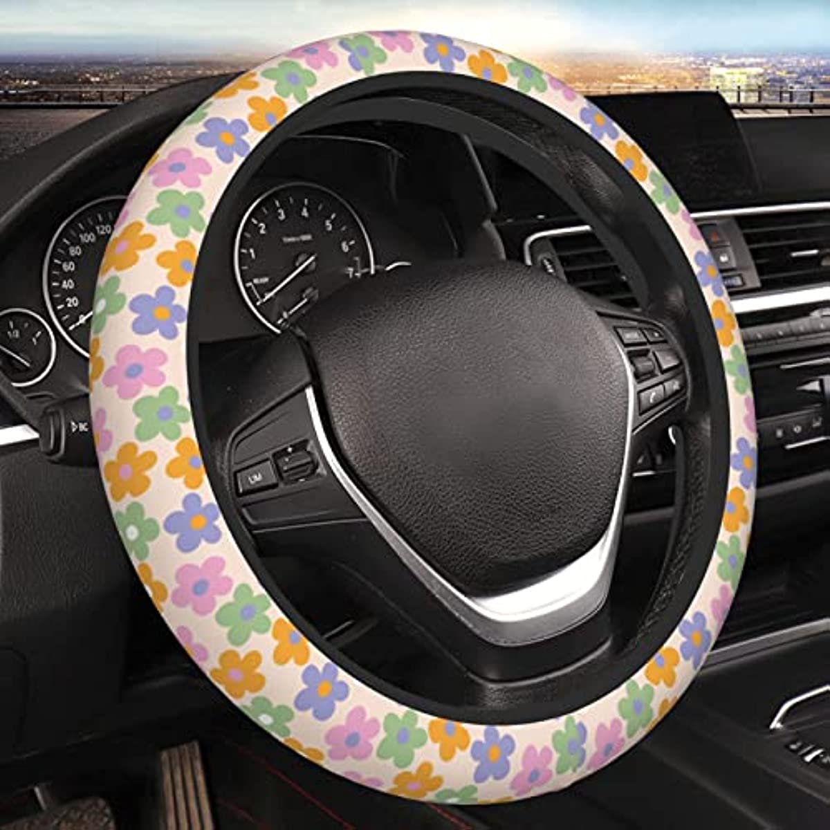 Floral Steering Wheel Cover