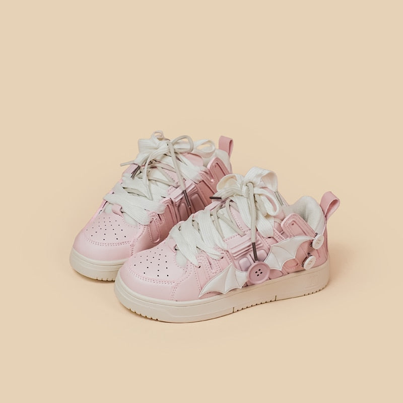 Pink Bat Sneakers