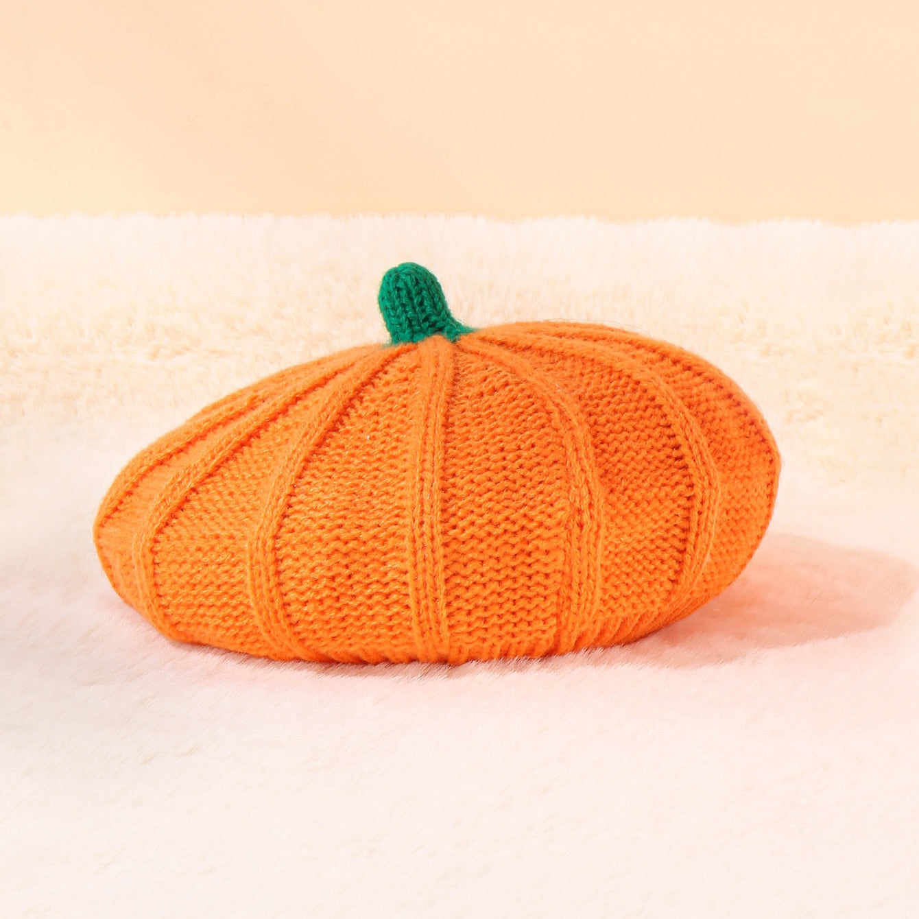 Pumpkin Beret Hat