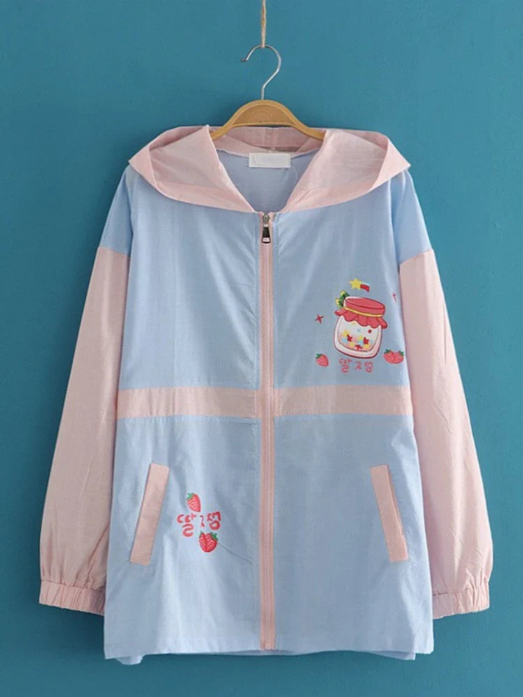 Strawberry Jam Thin Summer Jacket