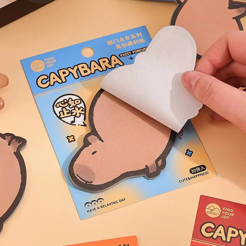 Cute Capybara Sticky Notes Set