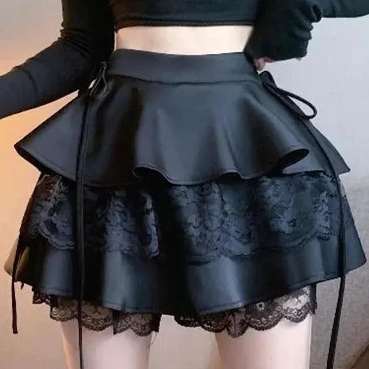 Ruffle Mini Skirt