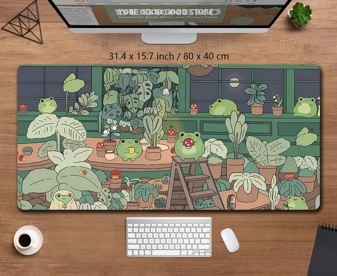 Cute Frogs Desk Pad