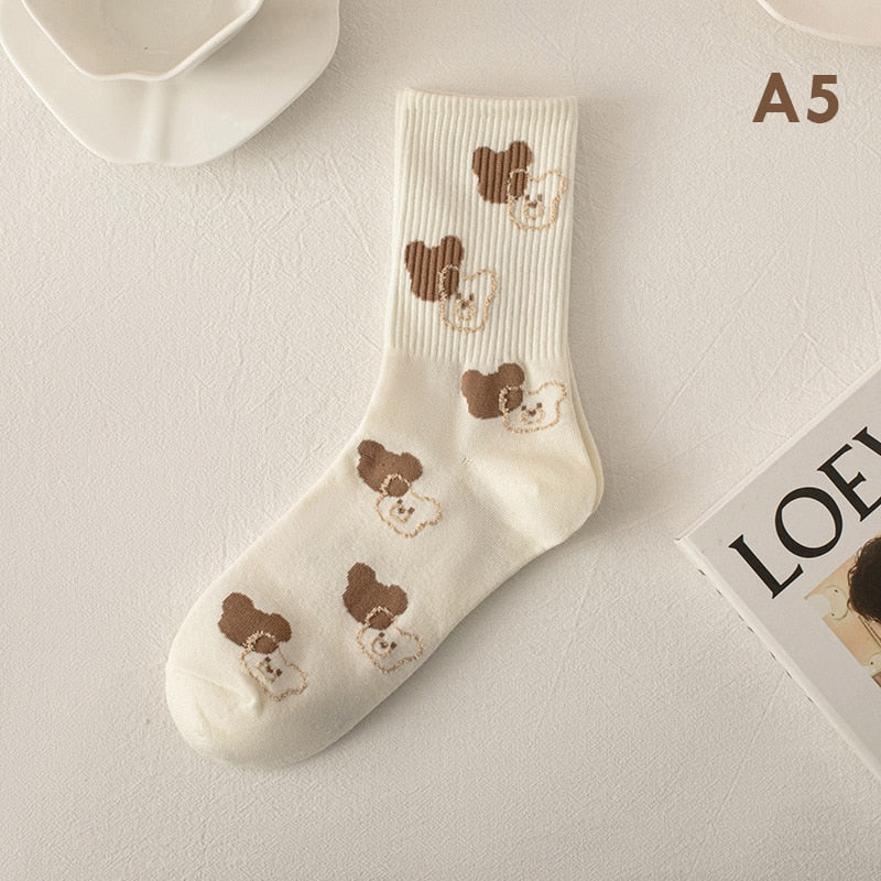 Harajuku Teddy Bear Socks