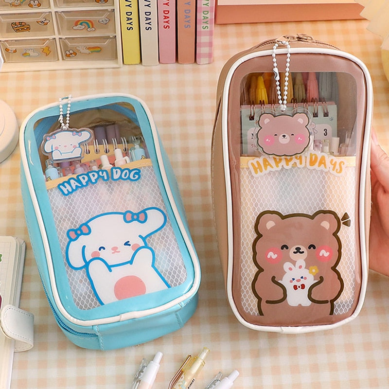 Cute Transparent Pencil Case