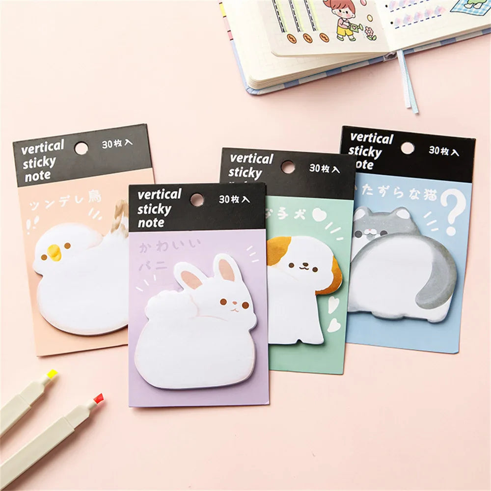 Cute Animal Booty Sticky Notes