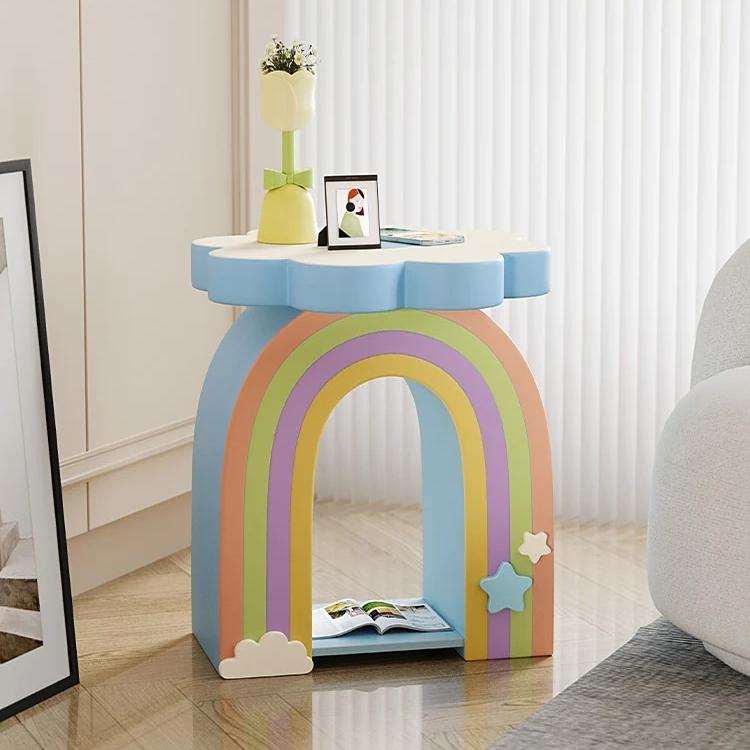 Rainbow Flower Side Table