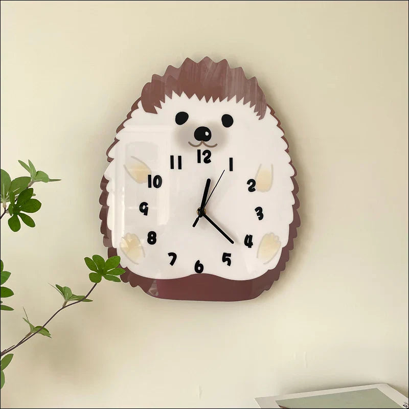 Cute Hedgehog Wall Clock