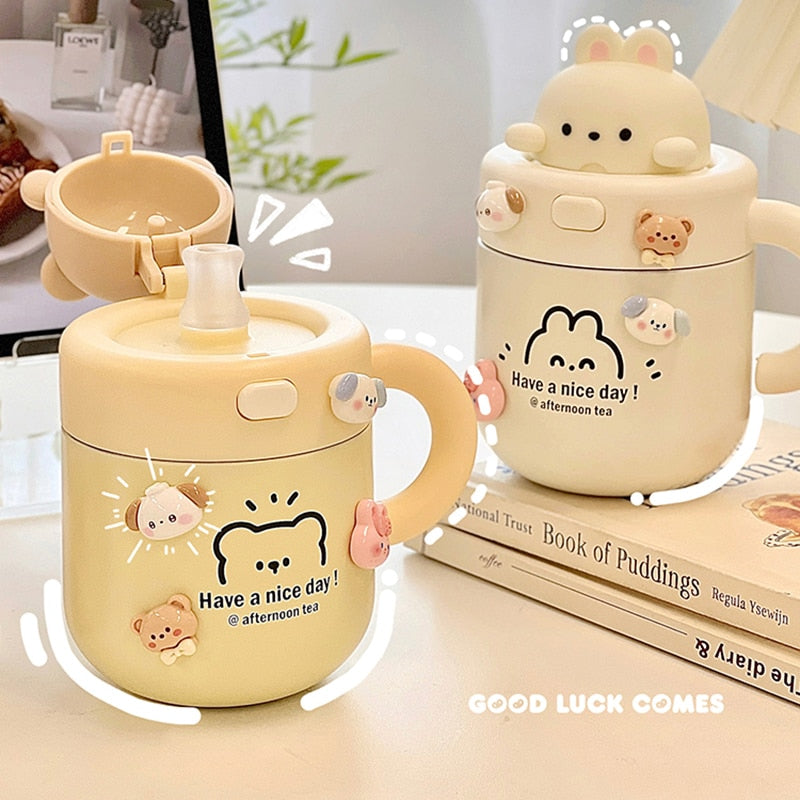 Bear & Bunny Thermos Mug