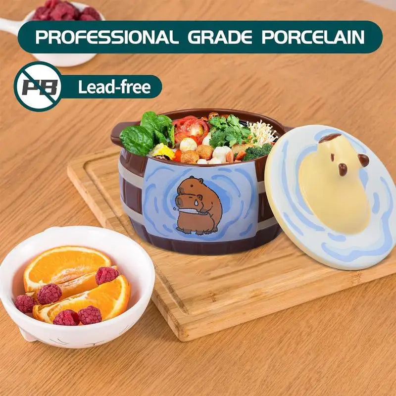 Ceramic Capybara Ramen Bowl