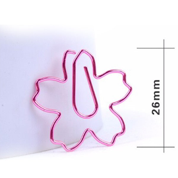 12Pcs/Lot Cherry Blossom Paper Clips