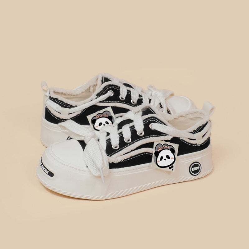 Chunky Sole Panda Sneakers