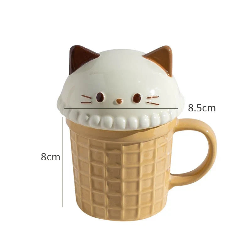 Cute Animal Ice Cream Mugs