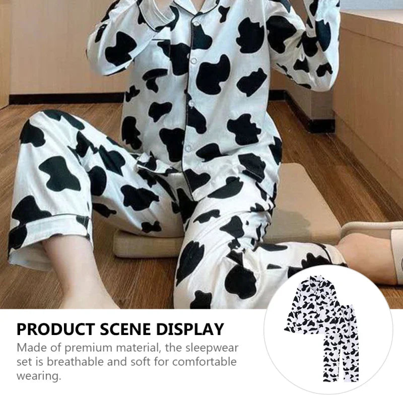 Cow Pattern Print Pajamas