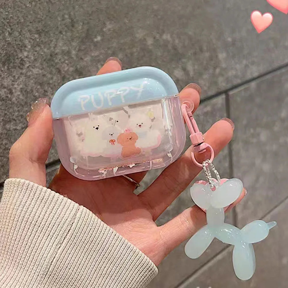 Pastel Puppies AirPods Case