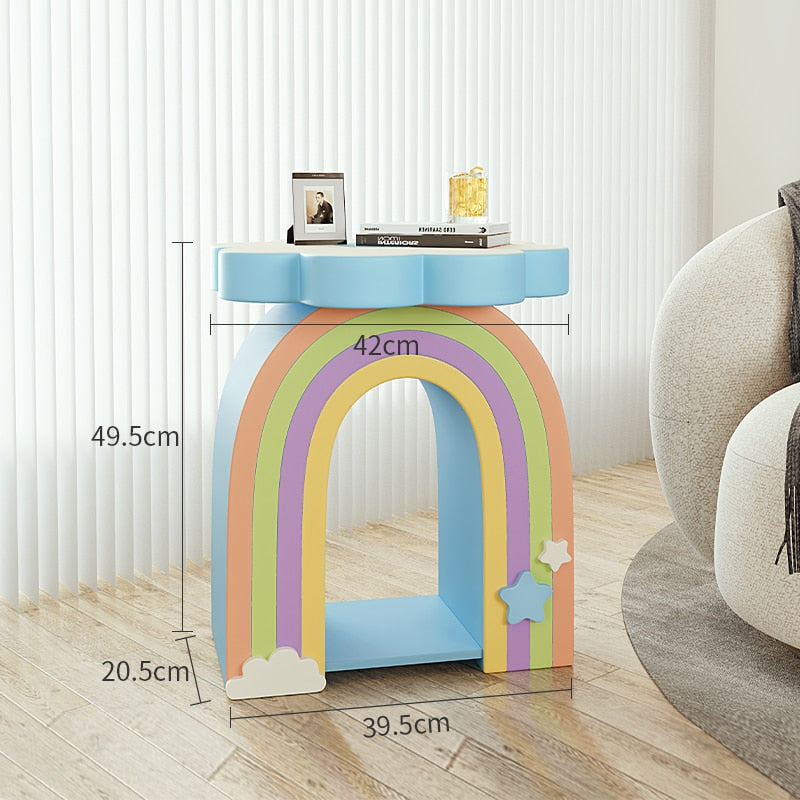 Rainbow Flower Side Table