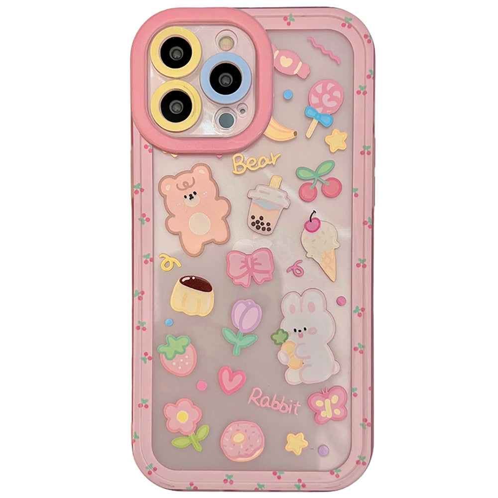 Bunny, Bear, & Sweets iPhone Cases