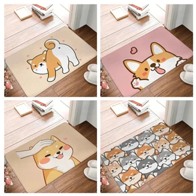 Kawaii Shiba Inu Door Mats