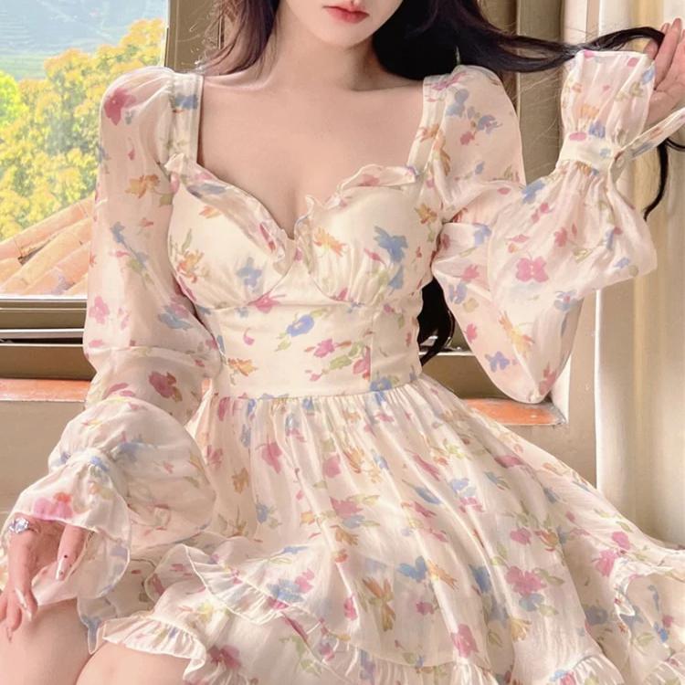 Floral Chiffon Dress