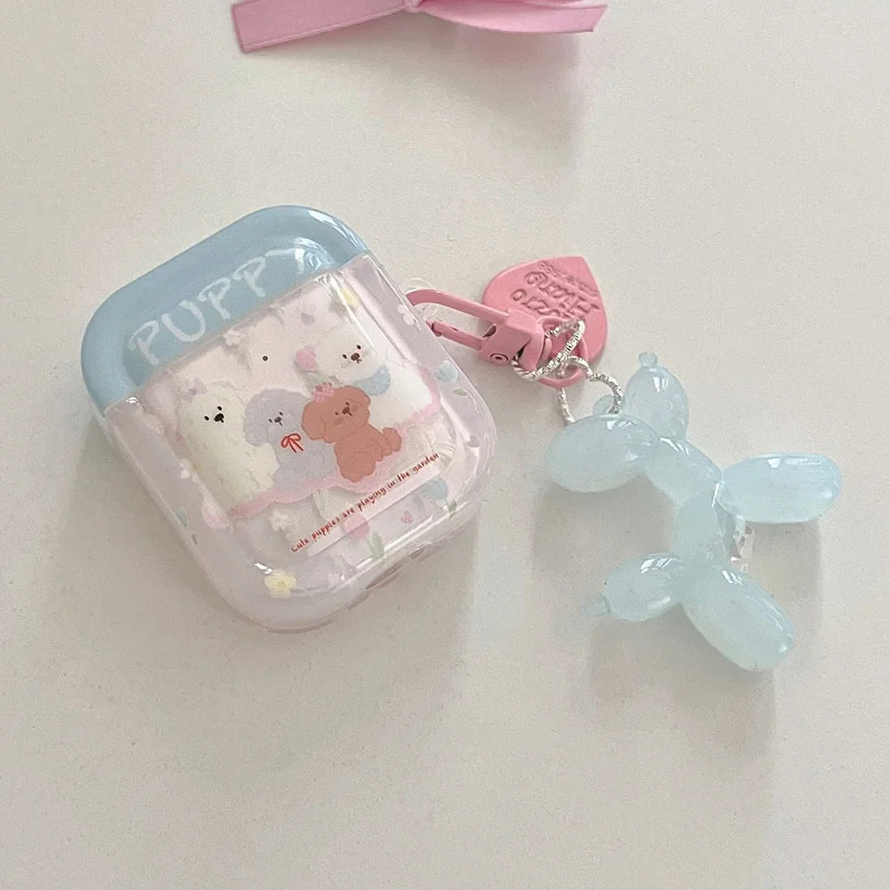 Pastel Puppies AirPods Case