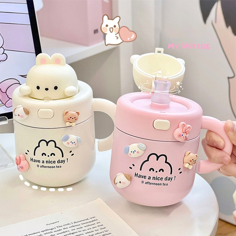 Bear & Bunny Thermos Mug