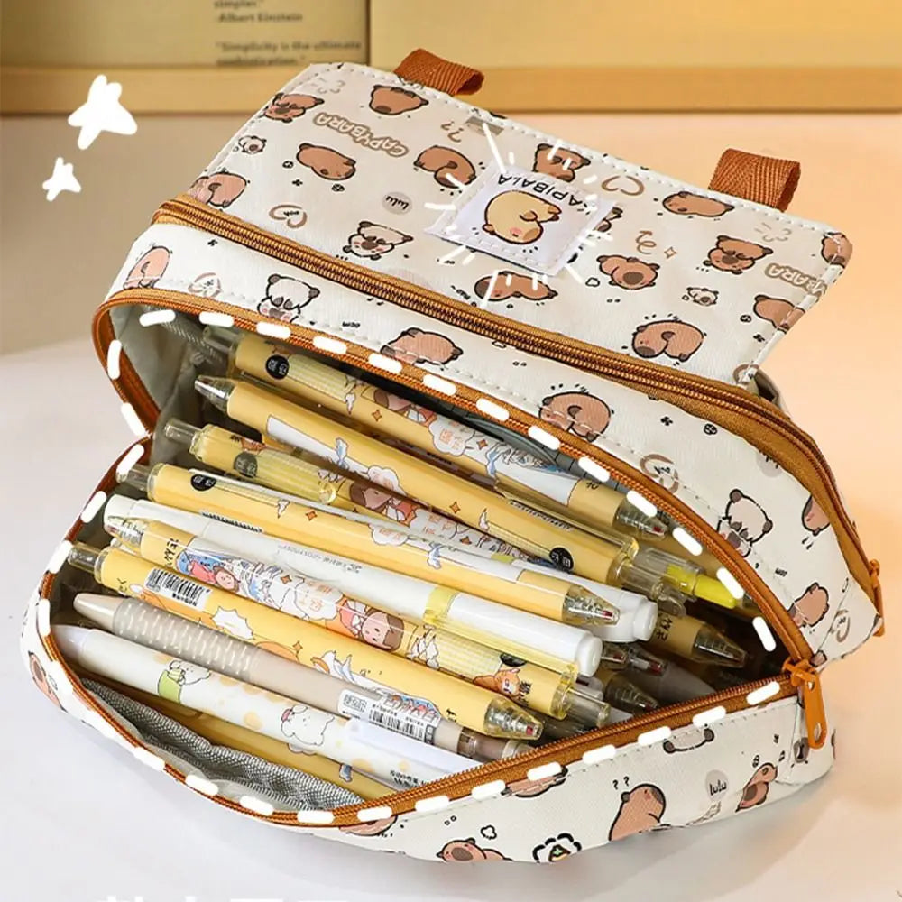 Kawaii Capybara Pencil Bag