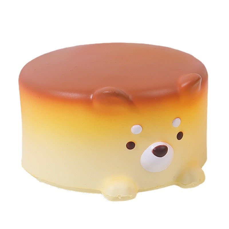 Cheesecake Puppy Squish Toy