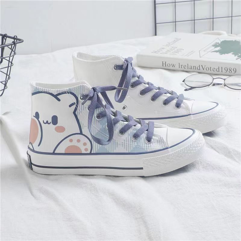 Bear Print High Tops