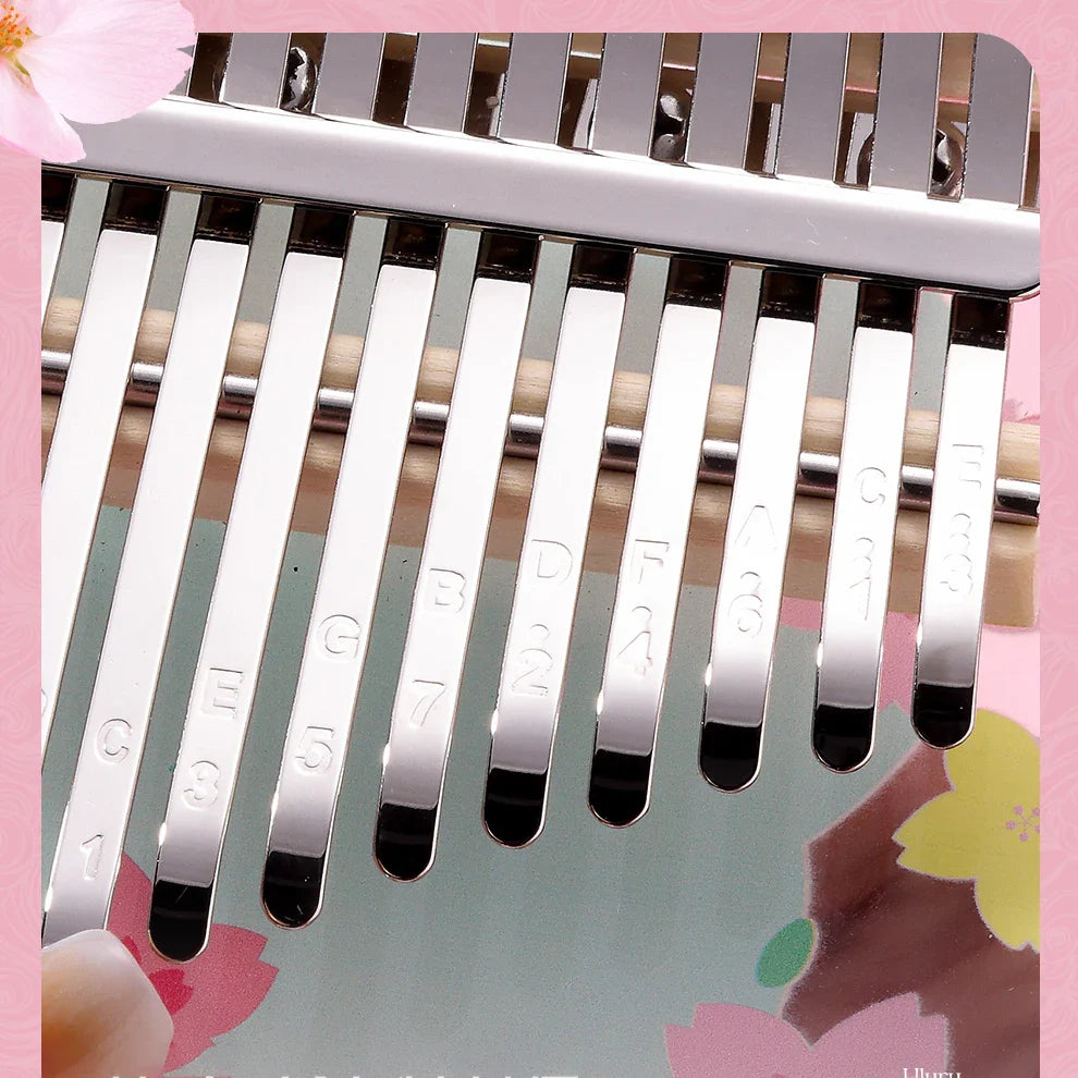 Clear Sakura Shaped Kalimba