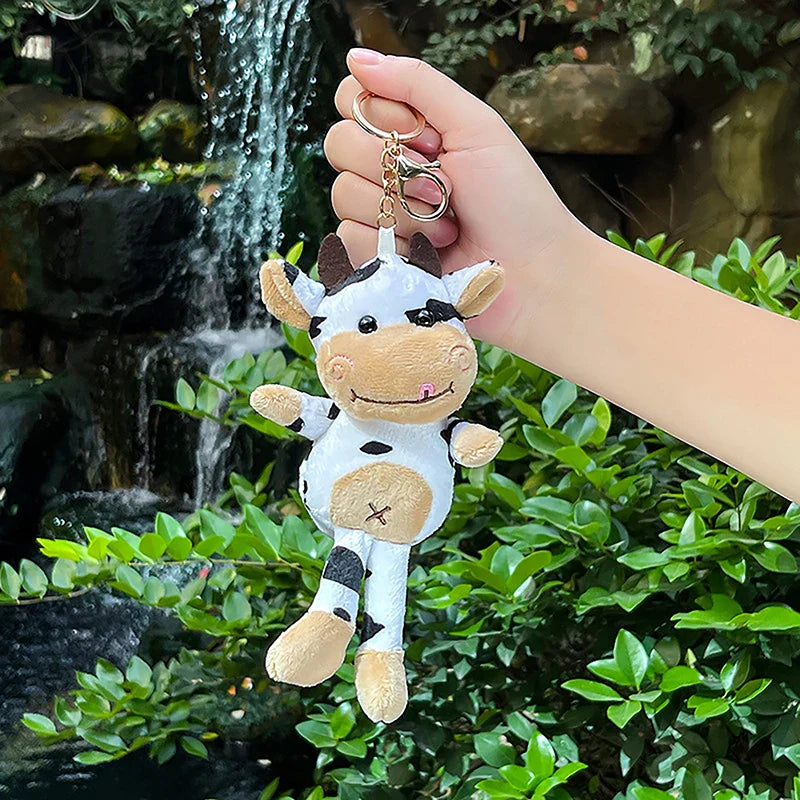 Cow Plush Pendant Keychain