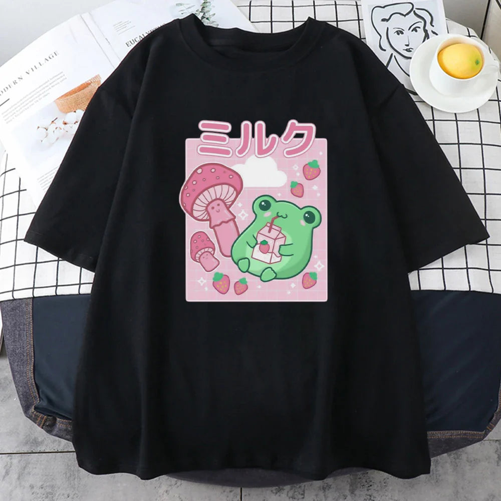 Strawberry Mushroom Frog T-Shirt