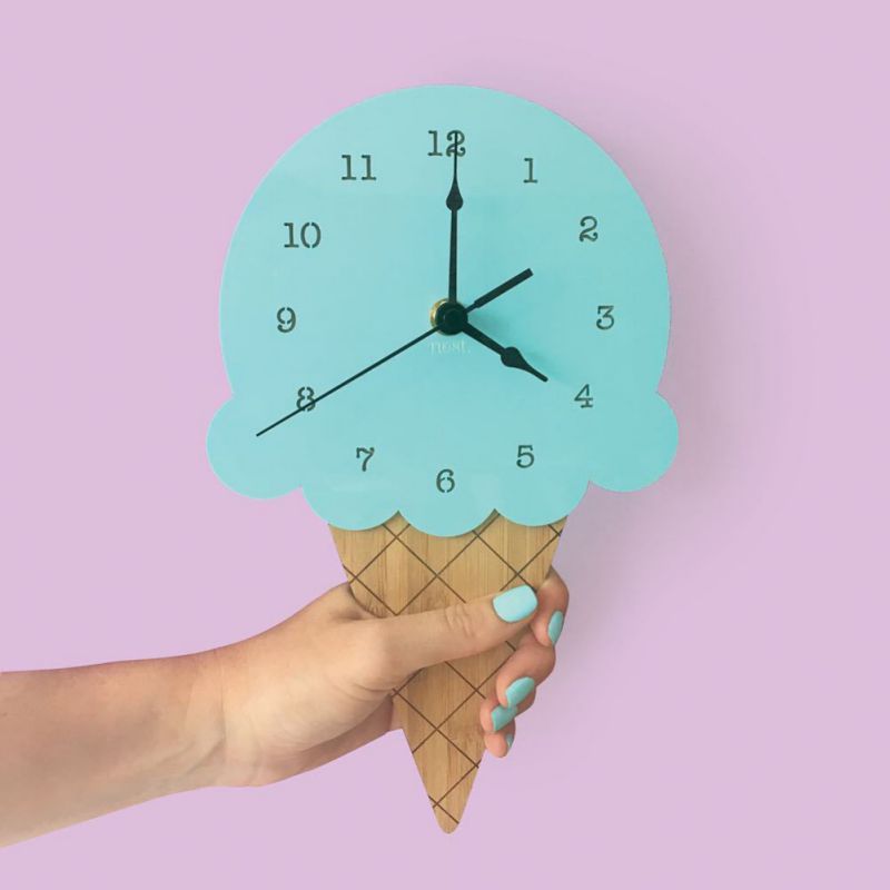 Ice Cream Cone Wall Clock