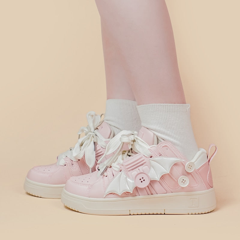 Pink Bat Sneakers