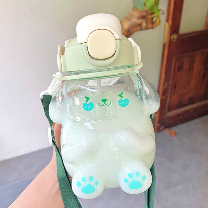 Clear Bunny Water Bottle