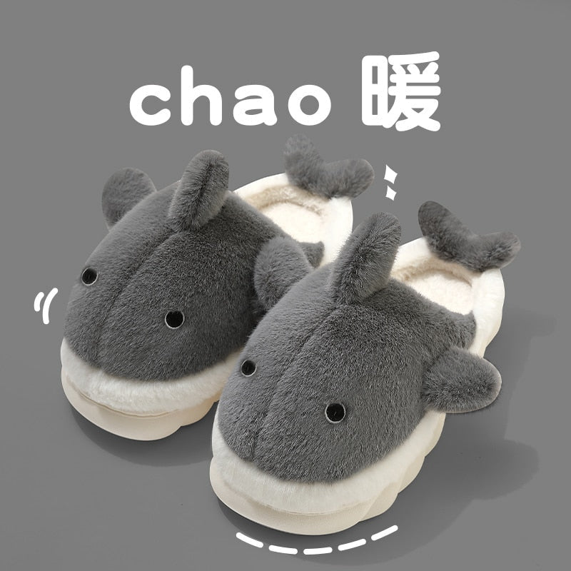 Fluffy Shark Slippers