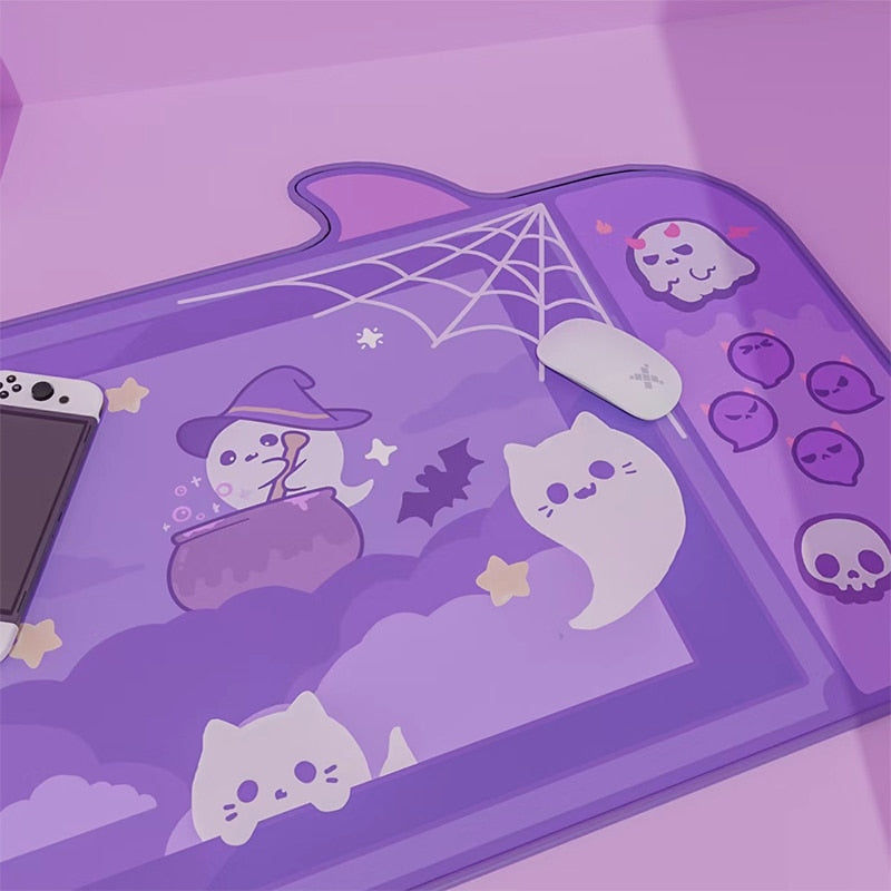 Ghost Kitties Desk Pad