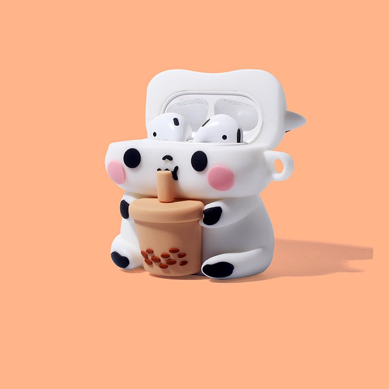 Boba Tea Cow AirPods Case