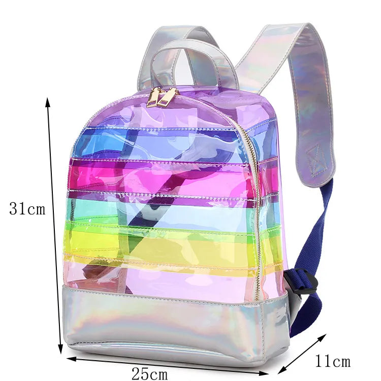 Clear Rainbow Backpack