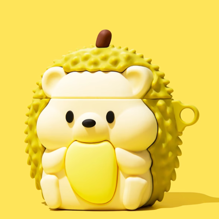 Durian Hedgehog Airpods Case