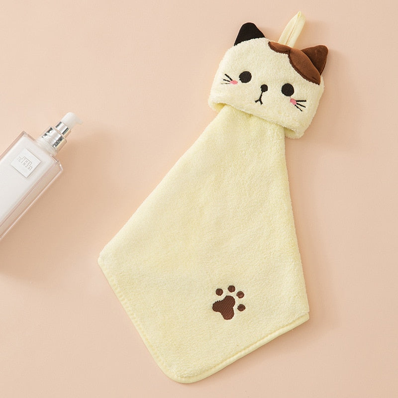 Cat Hand Towels