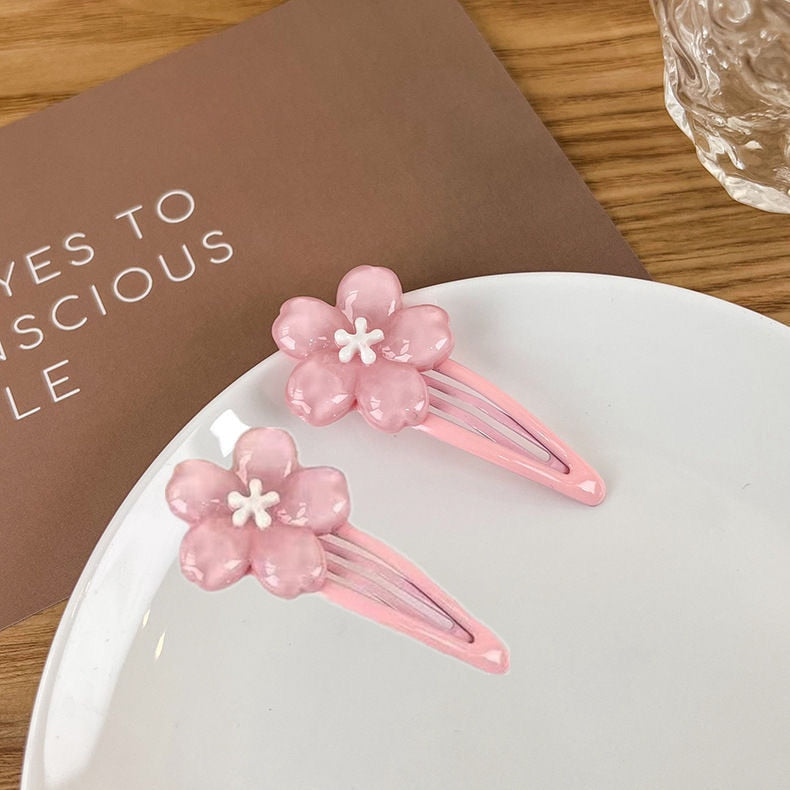 Cherry Blossom Hair Clips