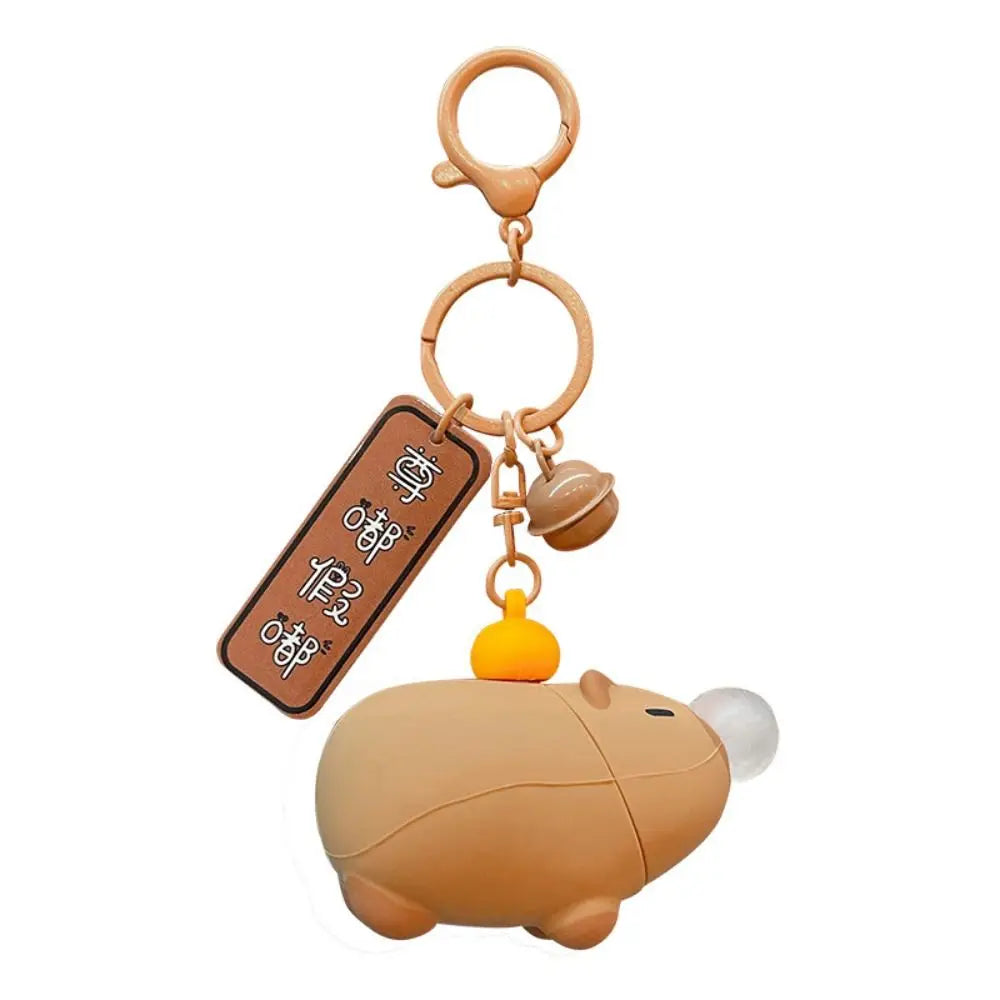 Capybara Squeeze Toy Keychain