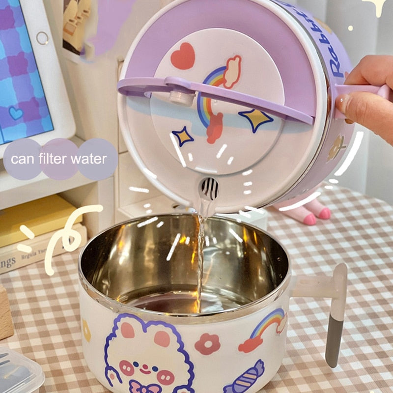 Bunny Ramen Bowl With Lid