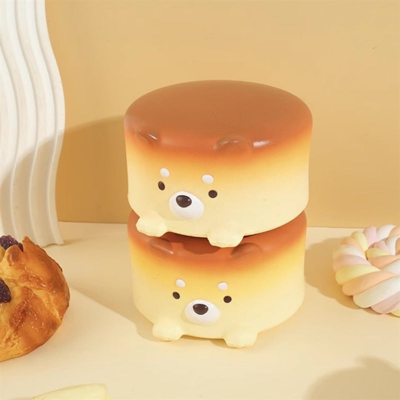 Cheesecake Puppy Squish Toy