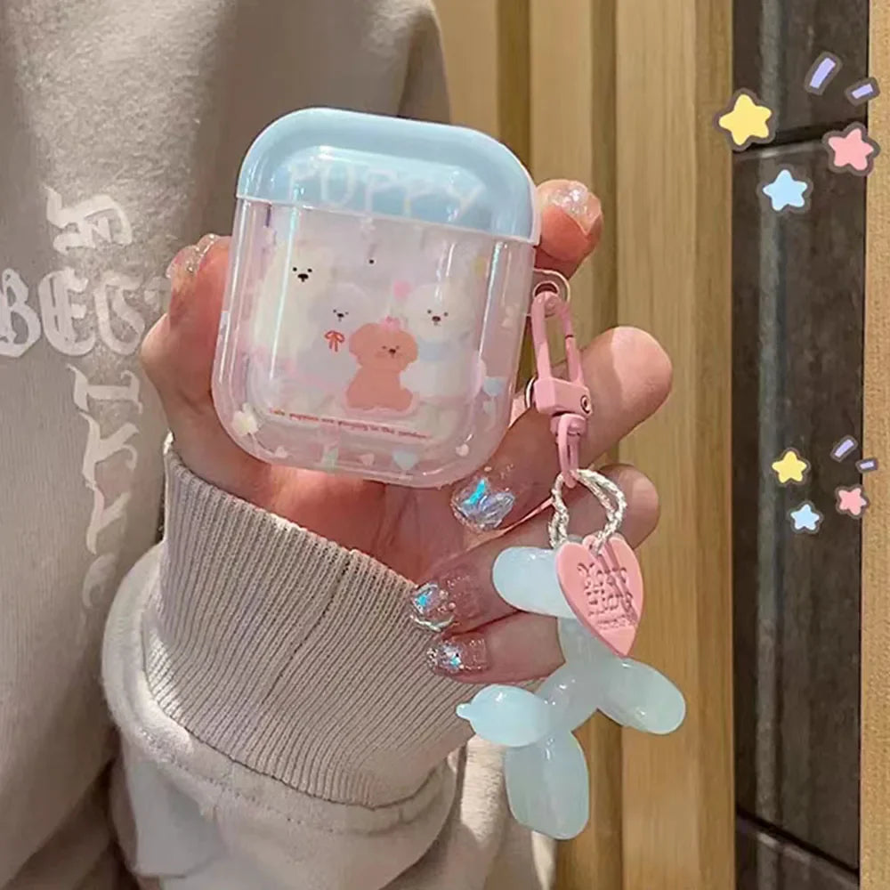 Pastel Puppies AirPods Case