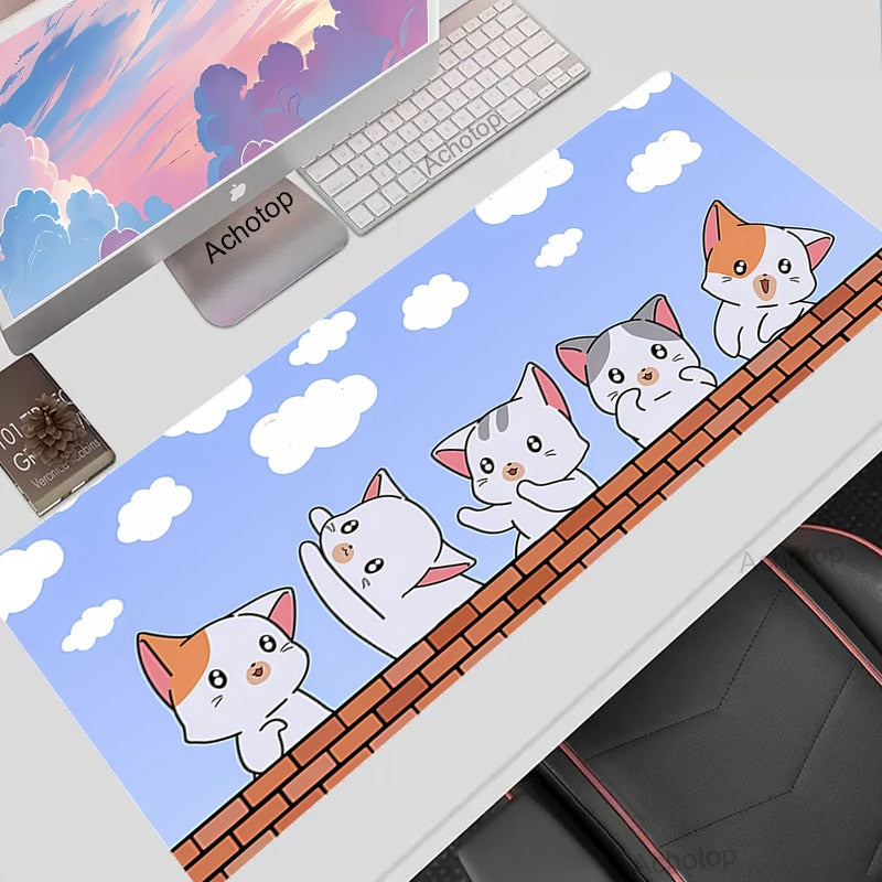 Brick Kitties Desk Pad