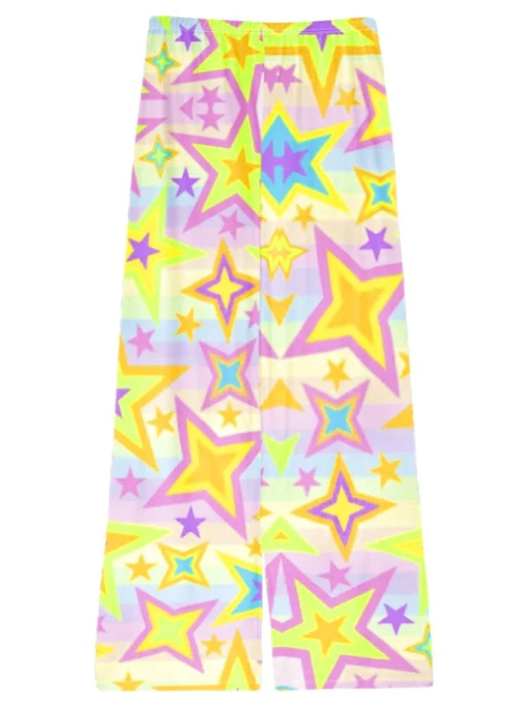 Harajuku Star Print Pants