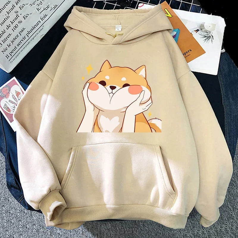 Cute Shiba Inu Graphic Hoodie